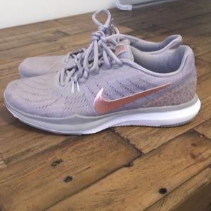 Grey and Copper Nike Running Shoes